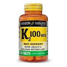 Вітаміни та мінерали Mason Natural Vitamin K2 100 mcg 100 таблеток