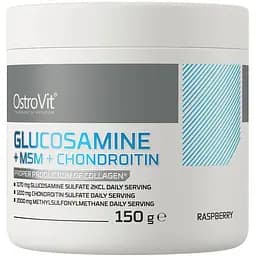 Препарат для суставов и связок OstroVit Glucosamine+MSM+Chondroitin Малина 150 г