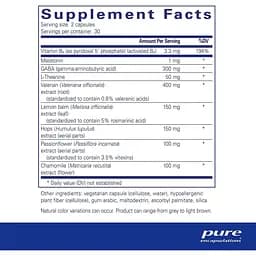Вітаміни для спокійного сну Pure Encapsulations Best-Rest Formula 60 капсул - мініатюра 2