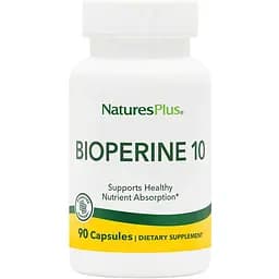 Натуральна добавка NaturesPlus Bioperine 10 mg 90 капсул