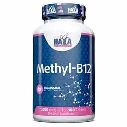 Вітаміни та мінерали Haya Labs Methyl B12 1000 мкг 100 таблеток