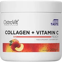 Для суглобів та зв'язок OstroVit Collagen + Vitamin C Peach 200 г