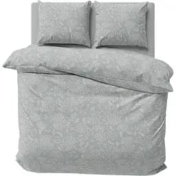 Комплект постільної білизни LeLit Двоспальний 180х215 см мікрофібра P-0200/2 сірий (le2000000304250)