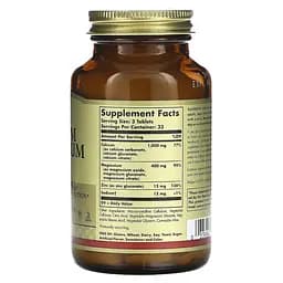Кальцій магній із цинком Solgar Calcium Magnesium Zinc 250 таблеток - мініатюра 2