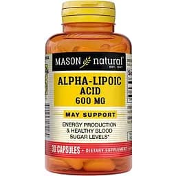 Натуральна добавка Mason Natural Alpha-Lipoic Acid 600 mg, 30 капсул