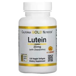Лютеїн із зеаксантином California Gold Nutrition Lutein with Zeaxanthin 120 вегетаріанських капсул