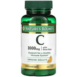Витамин С Nature's Bounty Vitamin C with Rose Hips 1000 мг 100 каплет