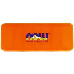 Таблетниця Now Pill Box на 7 днів 16.7x6.5x2.7 см помаранчева