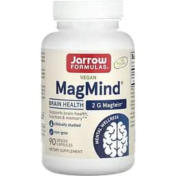 Магній L-треонат Jarrow Formulas Vegan MagMind Brain Health 90 капсул