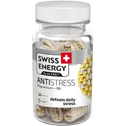 Магній та вітамін В6 Swiss Energy Antistress Magnesium+B6 Анти-стрес 30 капсул