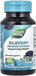 Натуральна добавка Nature's Way Bilberry Premium Extract, 90 вегакапсул