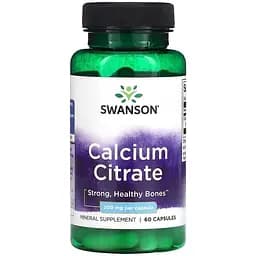 Кальцію цитрат Swanson Calcium Citrate 200 mg 60 caps (1086-100-13-1349710-20)