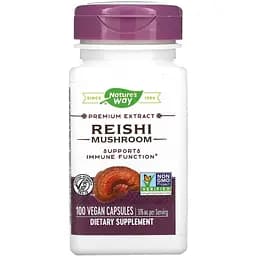 Гриби Рейші Nature's Way Reishi Standardized 376 мг 100 капсул