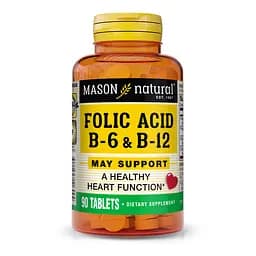 Вітаміни та мінерали Mason Natural Folic Acid B6 & B12 90 таблеток