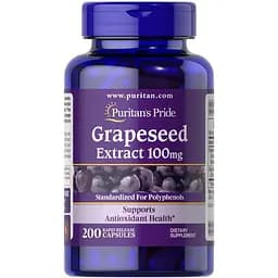 Экстракт виногадных косточек Puritan's Pride Grapeseed Extract 200 капсул