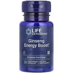 Натуральна добавка Life Extension Ginseng Energy Boost, 30 вегакапсул