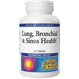 Комплекс для дихальної системи Natural Factors Lung, Bronchial & Sinus Health 45 таблеток