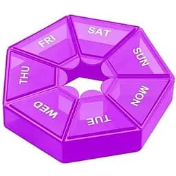 Таблетниця Semi 7Days Mini Pill Box Purple 8.3x8.3x2.5 см