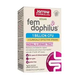 Пробіотик Jarrow Formulas Fem Dophilus 1 billion CFU, 30 вегакапсул для жінок