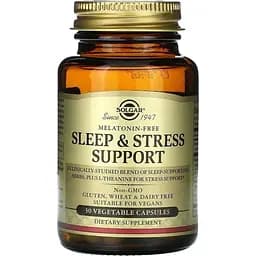 Комплекс для покращення сну та зняття стресу Solgar Sleep & Stress Support 30 вегетаріанських капсул (2023-10-4147)