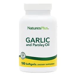 Натуральна добавка Natures Plus Garlic and Parsley Oil, 180 капсул