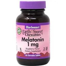 Натуральна добавка Bluebonnet Nutrition Earth Sweet Chewables Melatonin 1 mg 60 жувальних таблеток