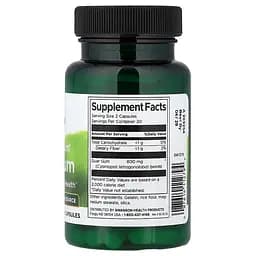 Гуарова камедь Swanson Guar Gum 400 mg Full Spectrum, 60 капсул - мініатюра 2