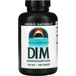 Дііндолілметан для жіночого здоров'я Source Naturals DIM 100 мг 180 таблеток (2023-10-2702)