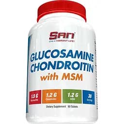 Препарат для суставов и связок San Glucosamine and Chondroitin with MSM 90 таблеток