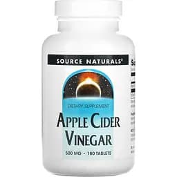 Яблучний cідровий оцет Source Naturals Apple Cider Vinegar 180 таблеток