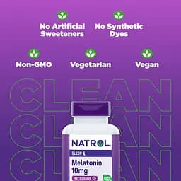 Мелатонін Natrol з цитрусовим смаком 10 мг 60 таблеток для розсмоктування - мініатюра 6