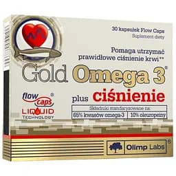 Жирні кислоти Olimp Gold Omega 3 Plus Cisnienie 30 капсул