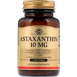 Астаксантин Solgar Astaxanthin 10 мг 30 гелевих капсул