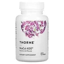 Нікотинамід рибозид Thorne Research NiaCel 400 60 капсул
