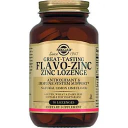 Дієтична добавка Solgar Флаво-цинк 50 пастилок