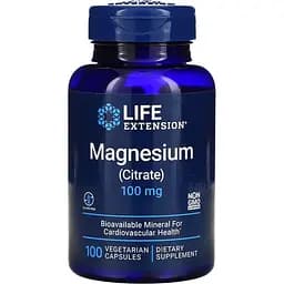 Витамины и минералы Life Extension Magnesium Citrate 100 мг 100 вегакапсул