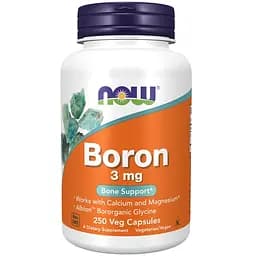 Вітаміни та мінерали Now Boron 3 мг 250 капсул