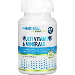 Мультивітаміни та мінерали NutriBiotic Essentials Multi Vitamins & Minerals 90 капсул