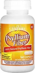 Натуральна добавка 21st Century Psyllium Fiber, 160 капсул