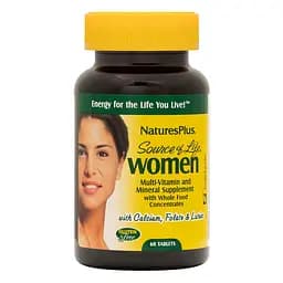 Вітаміни та мінерали NaturesPlus Source of Life Women 60 таблеток
