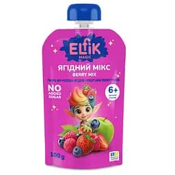 Пюре фруктове Elfik Magic Ягідний мікс дой-пак 100 г