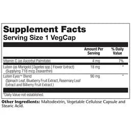 Лютеїн Solaray Lutein Eyes 18 30 веганських капсул - мініатюра 2