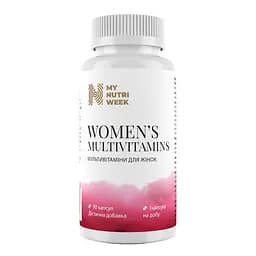 Мультивітаміни для жінок Women's Multivitamins My Nutri Week 90 капсул