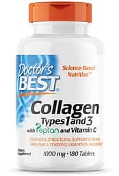 Препарат для суглобів і зв'язок Doctor's Best Collagen Types 1&3 1000 mg, 180 таблеток