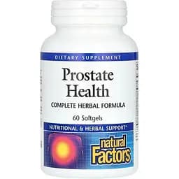 Растительная формула Natural Factors Prostate Health для здоровья простаты 60 капсул
