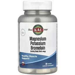 Дієтична добавка KAL Magnesium Potassium Bromelain 60 таблеток
