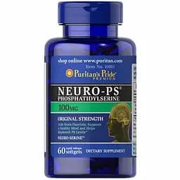 Фосфатидилсерин Puritan's Pride Neuro-PS 100 мг 60 капсул
