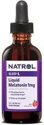 Натуральна добавка Natrol Melatonin Liquid 1 mg, 60 мл Полуниця