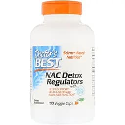 N-Ацетилцистеїн Doctor's Best NAC Detox Regulators with SelenoExcell 180 гелевих капсул