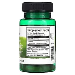 Куркума Swanson Turmeric 720 mg Full Spectrum, 30 капсул для підтримки здоров'я суглобів та шкіри - мініатюра 2